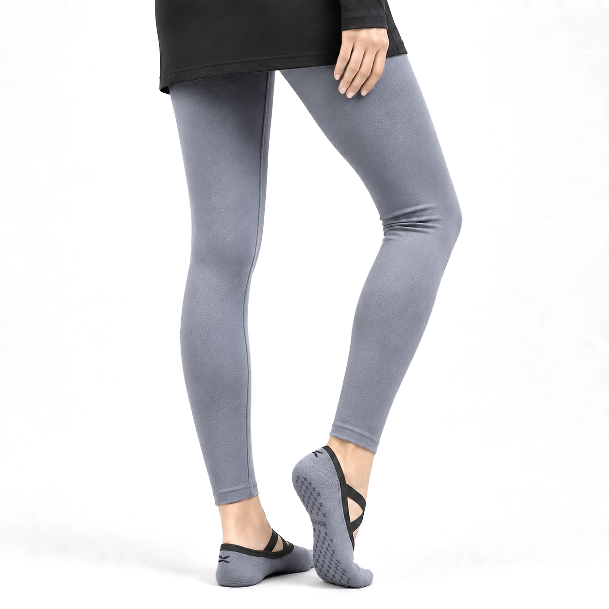 Women's Invisible Grip Socks - Blue
