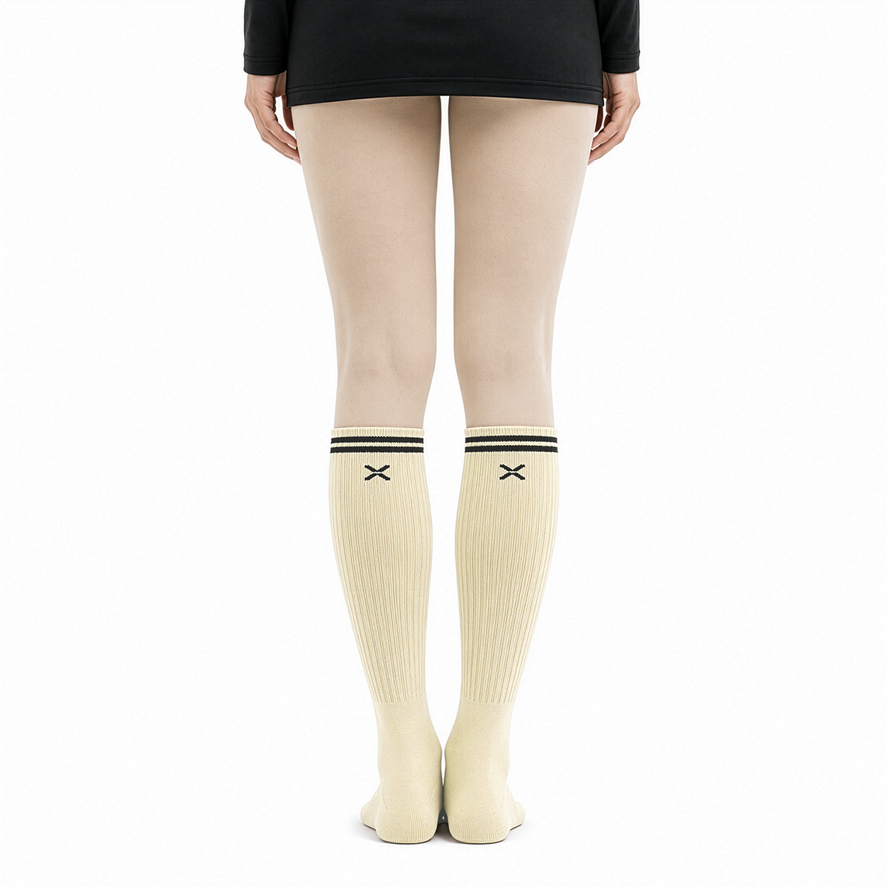 Women's Over-the-Calf Grip Socks - Yellow