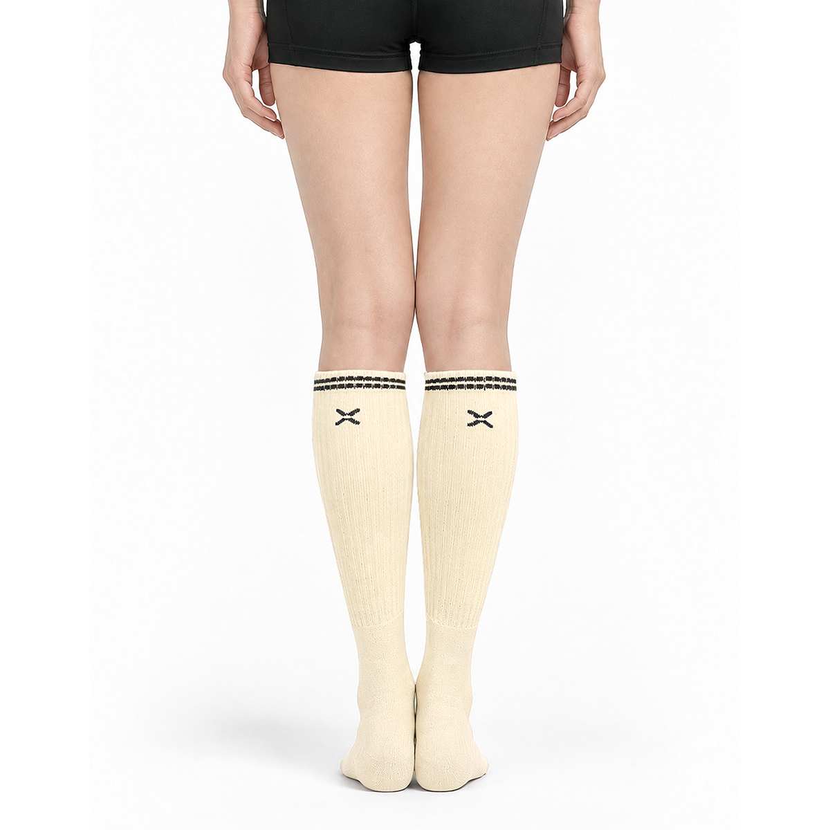 Women's Over-the-Calf Grip Socks - Yellow