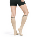 Women's Over-the-Calf Grip Socks - Beige